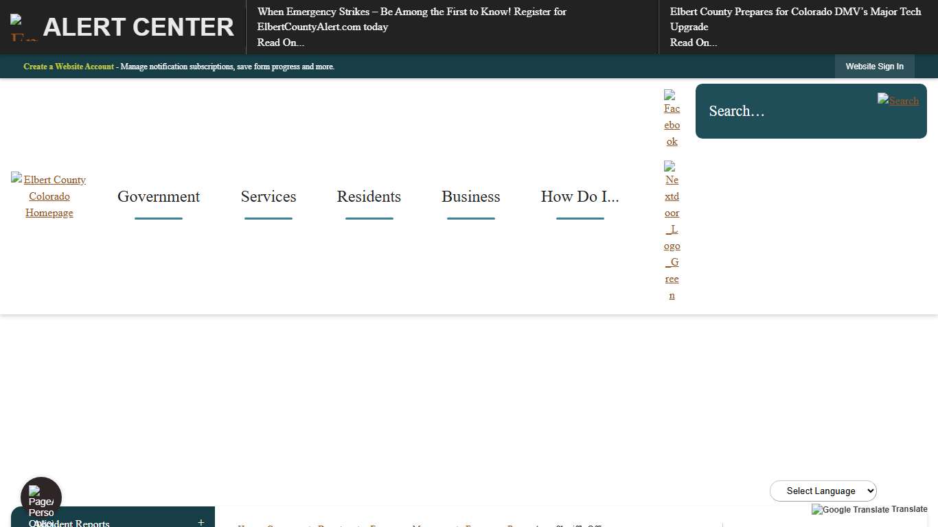 Sheriff's Office | Elbert County, CO